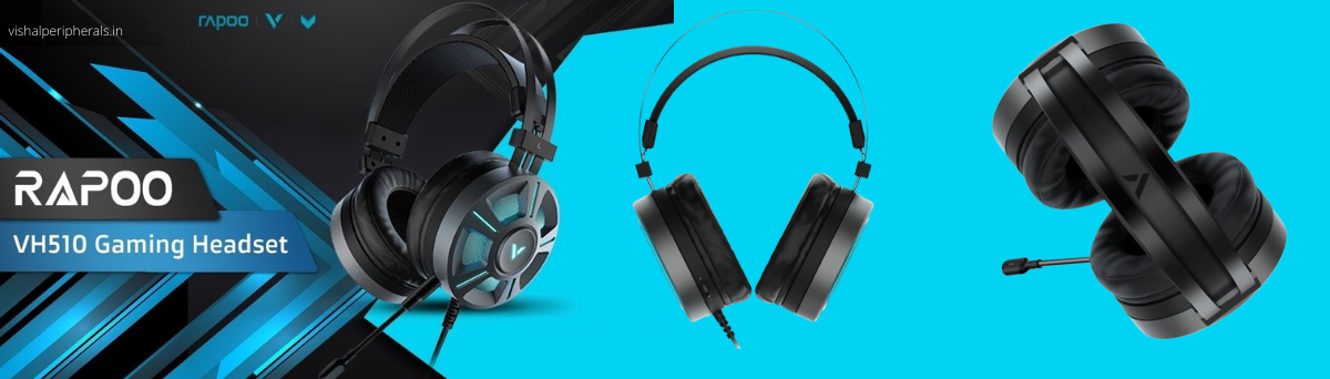 Best in-built mic, Noise Cancellation Gaming Head Phones from RAPOO. 